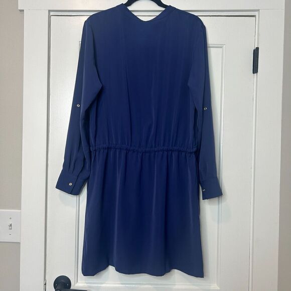 Mott50 Charlotte Long Sleeve Navy Blue Exercise Dress size Large UPF 50 Coverup - Picture 3 of 7